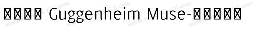 古根海姆 Guggenheim Muse字体转换